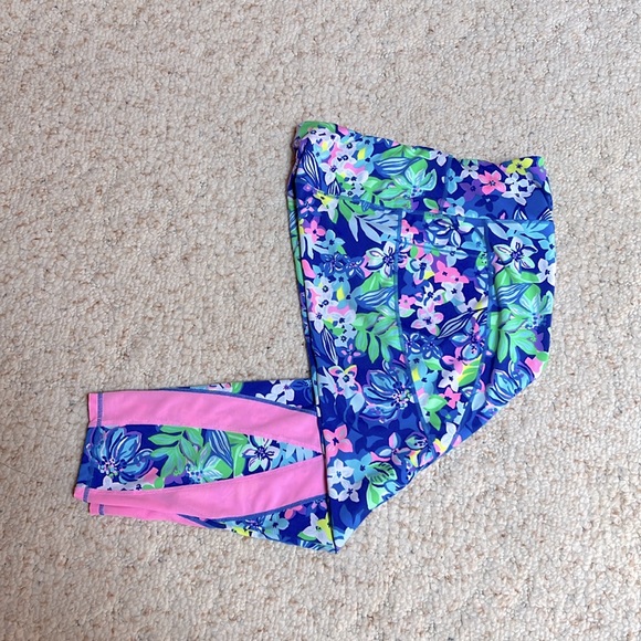 Lilly Pulitzer Borealis Blue Social Sunset Size XXL Women’s Weekender Leggings - Picture 5 of 8